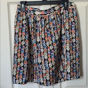 EUC J.Crew Factory Floral Skirt